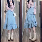 さらりと旬顔。デニムマーメイドジャンスカ 春 韓国ファッション | Sibra | 詳細画像8