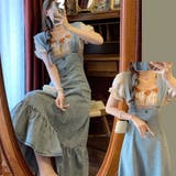 さらりと旬顔。デニムマーメイドジャンスカ 春 韓国ファッション | Sibra | 詳細画像1