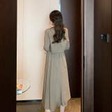 ボレロ付きバックシャーリングキャミワンピース2点セット 春 韓国ファッション | Sibra | 詳細画像16