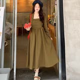 ボレロ付きバックシャーリングキャミワンピース2点セット 春 韓国ファッション | Sibra | 詳細画像19