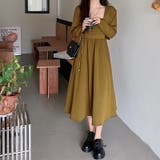 ブラウン | ボレロ付きバックシャーリングキャミワンピース2点セット 春 韓国ファッション | Sibra