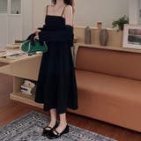 ボレロ付きバックシャーリングキャミワンピース2点セット 春 韓国ファッション | Sibra | 詳細画像4