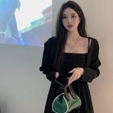 ボレロ付きバックシャーリングキャミワンピース2点セット 春 韓国ファッション | Sibra | 詳細画像10