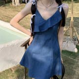 キャミデニムフリルワンピース セクシー 夏服 | Sibra | 詳細画像1