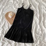 クラッシュベルベットキャミワンピース 体型カバー 韓国ファッション | Sibra | 詳細画像5