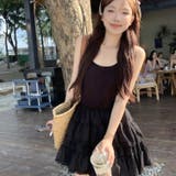 キャミミニワンピース 韓国ファッション オフィスカジュアル | Sibra | 詳細画像15
