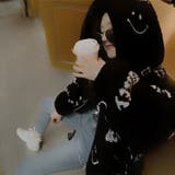 暖かふわもこエコファーブルゾン 韓国ファッション ブラック | Sibra | 詳細画像18