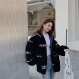 暖かふわもこエコファーブルゾン 韓国ファッション ブラック | Sibra | 詳細画像8 