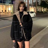 裏ファー付きデニムブルゾン ジャケット 韓国ファッション | Sibra | 詳細画像7 