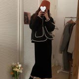 配色キルティングコート 韓国ファッション 上品 | Sibra | 詳細画像7 