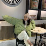 ショート丈中綿ジャケット 韓国ファッション アウター | Sibra | 詳細画像9 