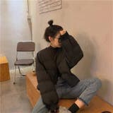 ショート丈中綿ジャケット 韓国ファッション アウター | Sibra | 詳細画像3 