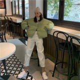 ショート丈中綿ジャケット 韓国ファッション アウター | Sibra | 詳細画像5 
