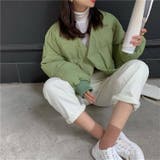 ショート丈中綿ジャケット 韓国ファッション アウター | Sibra | 詳細画像7 
