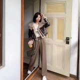 ショート丈裏ボアフェイクムートンジャケット コート 韓国ファッション | Sibra | 詳細画像12