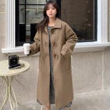 ベージュ | ロングコート コート 韓国ファッション | Sibra