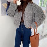 ファージャケット 韓国ファッション ワンカラー[品番：SHNW0004103 