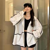 シアーブルゾン フード付き 韓国ファッション | Sibra | 詳細画像4 