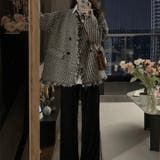 ツイードジャケット 韓国ファッション アウター | Sibra | 詳細画像14 