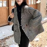 ツイードジャケット 韓国ファッション アウター | Sibra | 詳細画像19 