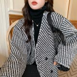 ツイードジャケット 韓国ファッション アウター | Sibra | 詳細画像22 