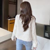 オンオフ兼用できるお洒落な、ツイードショート丈コ－ト 韓国ファッション 春アウター | Sibra | 詳細画像5 