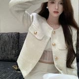 ホワイト | 大人のstyle。ツイードコ-ト パーティー セクシー | Sibra