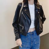 絶妙なお洒落。レザージャケット 韓国ファッション アウター | Sibra | 詳細画像2