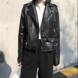 絶妙なお洒落。レザージャケット 韓国ファッション アウター | Sibra | 詳細画像9