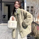 グリーン | エコファーバルーンコート オーバーサイズ 服飾雑貨 秋 | Sibra