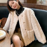 シャギージャケット 秋 韓国ファッション | Sibra | 詳細画像1