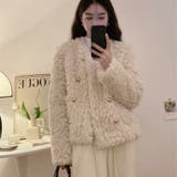 シャギージャケット 秋 韓国ファッション | Sibra | 詳細画像14