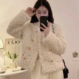 シャギージャケット 秋 韓国ファッション | Sibra | 詳細画像17