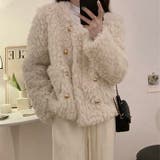 シャギージャケット 秋 韓国ファッション | Sibra | 詳細画像3