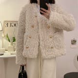 シャギージャケット 秋 韓国ファッション | Sibra | 詳細画像4