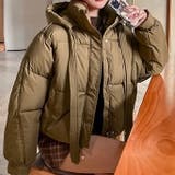 ショート丈フード付き中綿フェイクダウンコート 韓国ファッション 10代 | Sibra | 詳細画像16