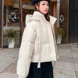 ショート丈フード付き中綿フェイクダウンコート 韓国ファッション 10代 | Sibra | 詳細画像22