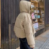 ショート丈フード付き中綿フェイクダウンコート 韓国ファッション 10代 | Sibra | 詳細画像5