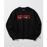 ブラック | DIESEL ディーゼル ロングスリーブスウェット | SHIFFON
