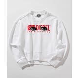 ホワイト | DIESEL ディーゼル ロングスリーブスウェット | SHIFFON