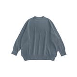 サックスブルー | INFLATION インフレーション ラウンドネック | SHIFFON 