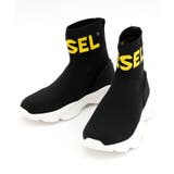DIESEL ディーゼル ロゴプリントハイカットソックススニーカー | SHIFFON | 詳細画像1