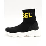 DIESEL ディーゼル ロゴプリントハイカットソックススニーカー | SHIFFON | 詳細画像2