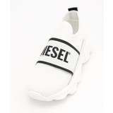 ホワイト | DIESEL ディーゼル ロゴプリントローカットスニーカー | SHIFFON