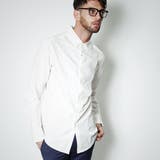 TOM REBL（トムレベル）マイクロポルカドットシャツ(ホワイト/ブラック) | SHIFFON  | 詳細画像5 