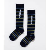 NAVY | Phenix フェニックス Border | SHIFFON