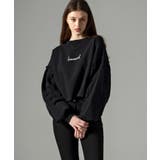 ブラック | hummel スウェットカットオフプルオーバー | SHIFFON