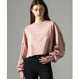 ピンク | hummel スウェットカットオフプルオーバー | SHIFFON