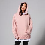 hummel(ヒュンメル) スウェットビッグパーカー(ベージュ ピンク | SHIFFON | 詳細画像4 