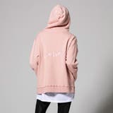 hummel(ヒュンメル) スウェットビッグパーカー(ベージュ ピンク | SHIFFON | 詳細画像6 